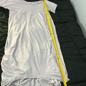 Lia Bella Large Gray Linen/Cotton Dress Midi/Maxi